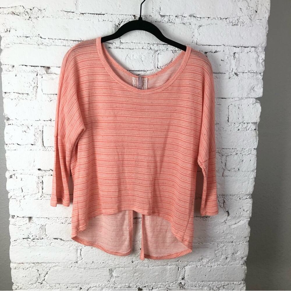 Mauve Wooden Button Back Boho Top